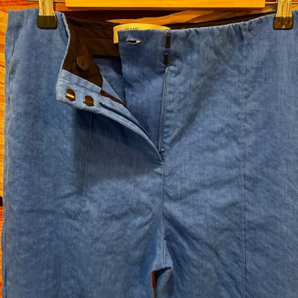 Diane Von Furstenberg Royal Blue Tapered Leg Dress Pants Size 6 - Picture 3 of 11